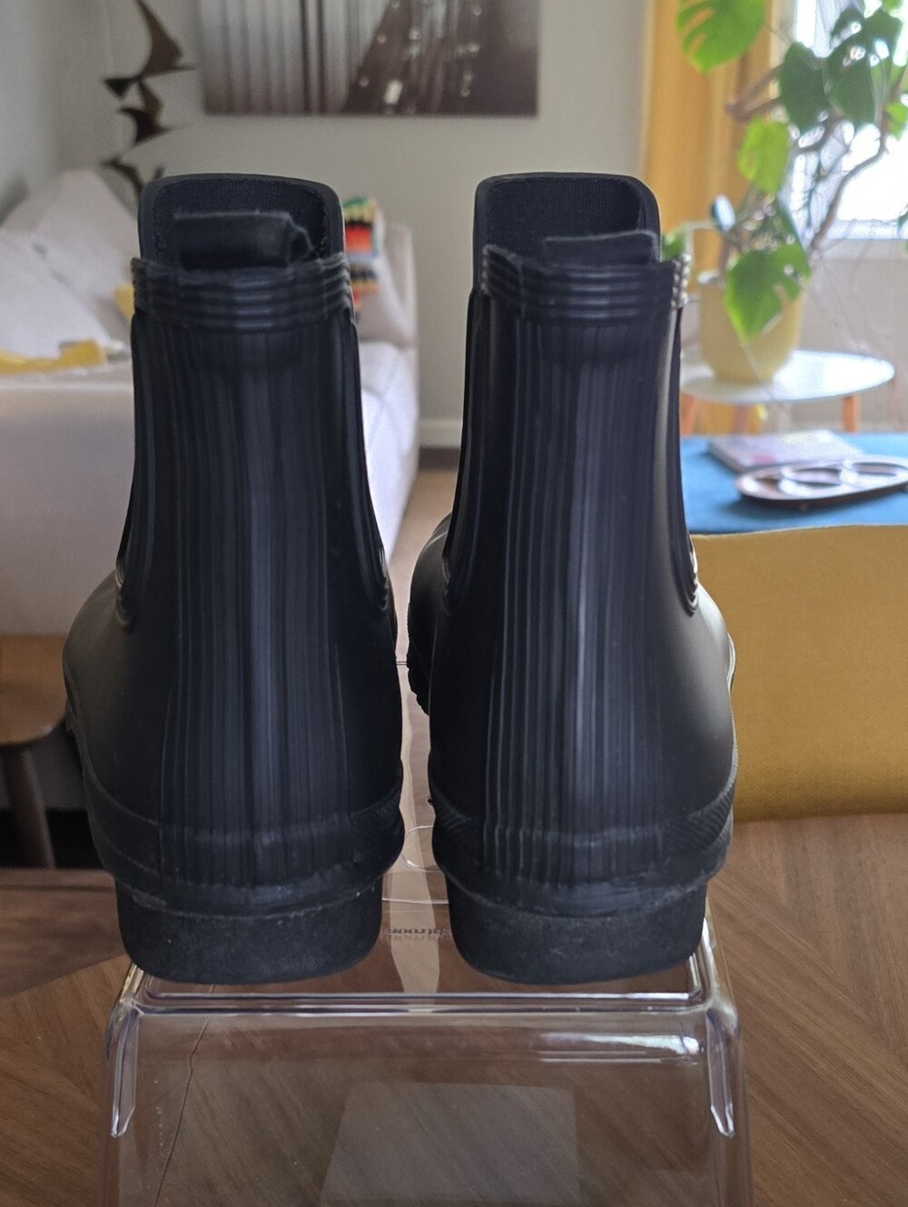 HUNTER Women's Original Chelsea Boots - Matte Black, sz 9 - Picture 7 of 16